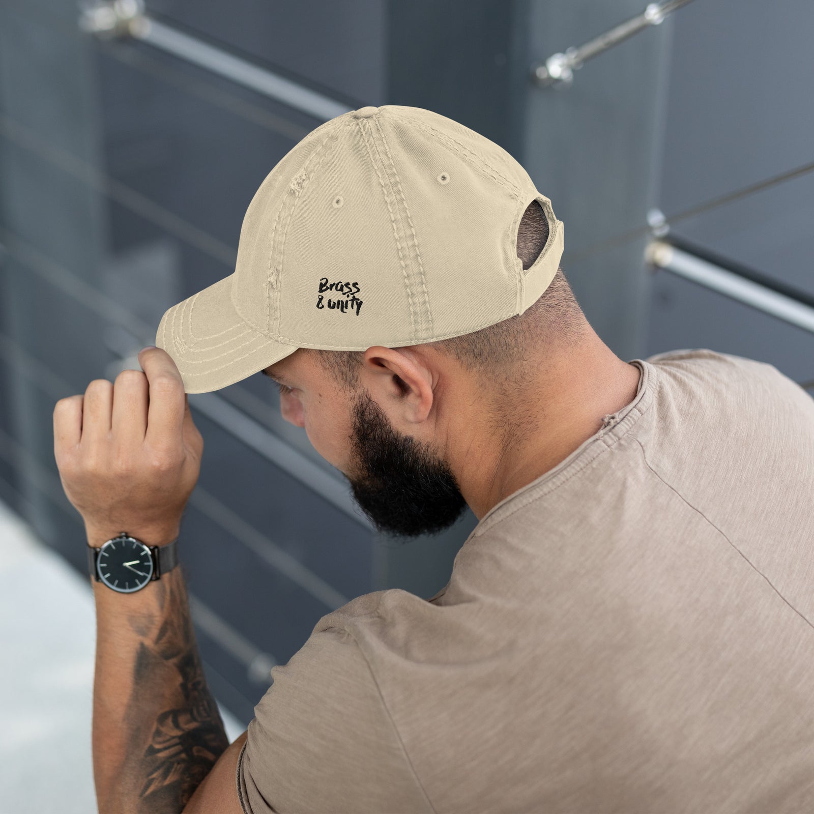 B&U DISTRESSED DAD HAT