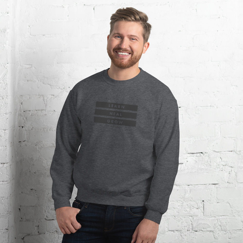 LEARN, HEAL, GROW SWEATSHIRT